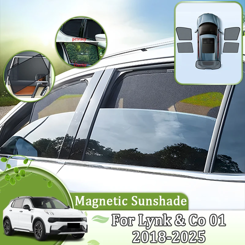 

Для Lynk & Co 01 CX11 2018-2025 анти-УФ-затенение окон автомобиля солнцезащитный козырек защита от ультрафиолета магнитный автомобильный козырек солнцезащитный козырек аксессуары