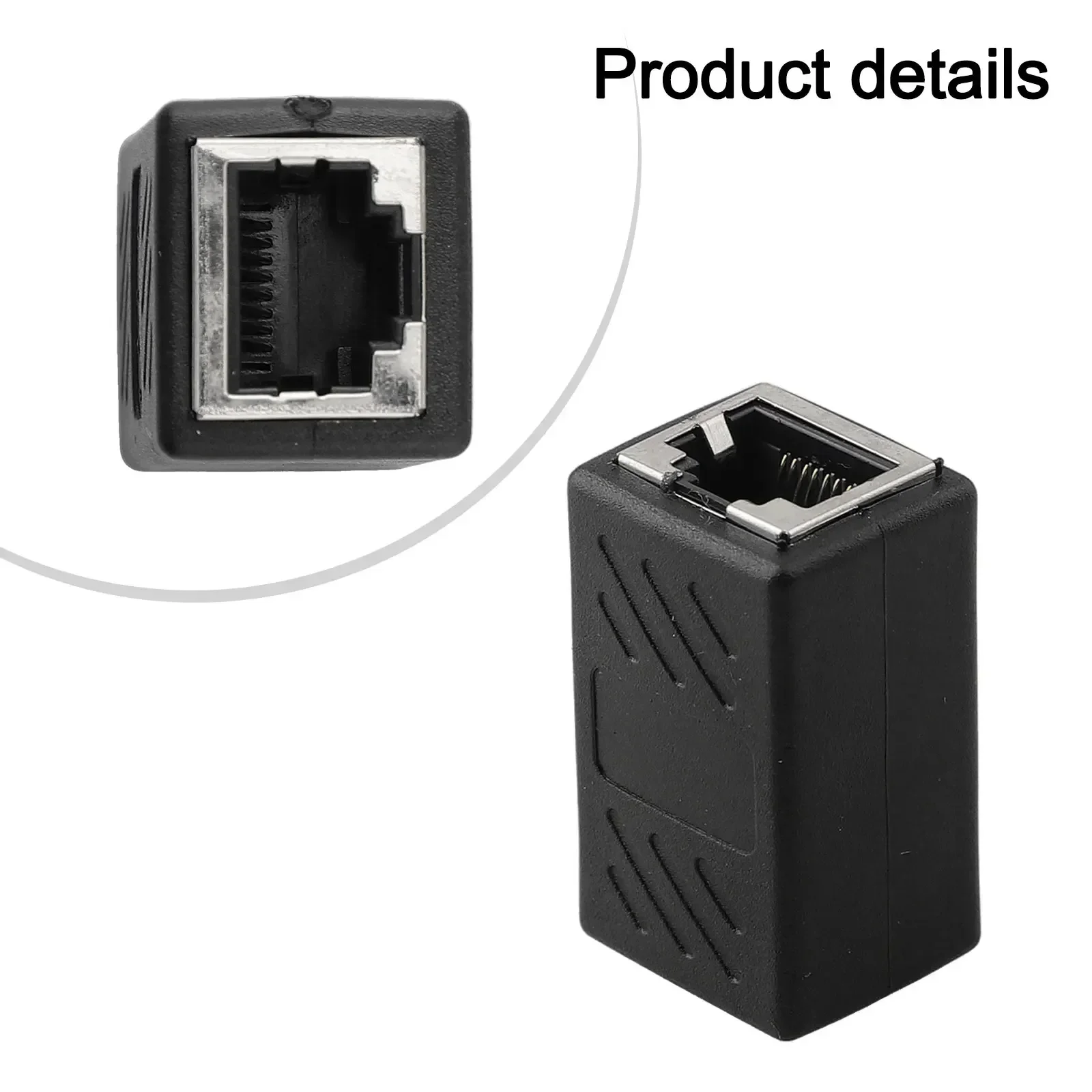 Ethernet Cable Coupler For Cat5, Cat6, And Cat6a - Enhance Network Cable Connector Butt Joint Network Module Dual-channel Head