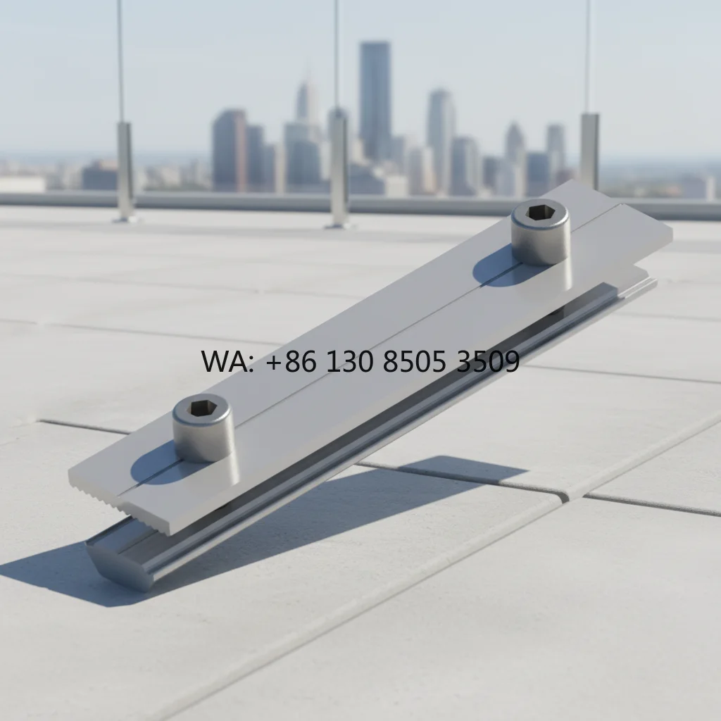 

Empery Solar Aluminium Anodized Solar Mounting Rail Connectors EPR Model 300mm Length 15-Year Warranty for Roof Solar Systems