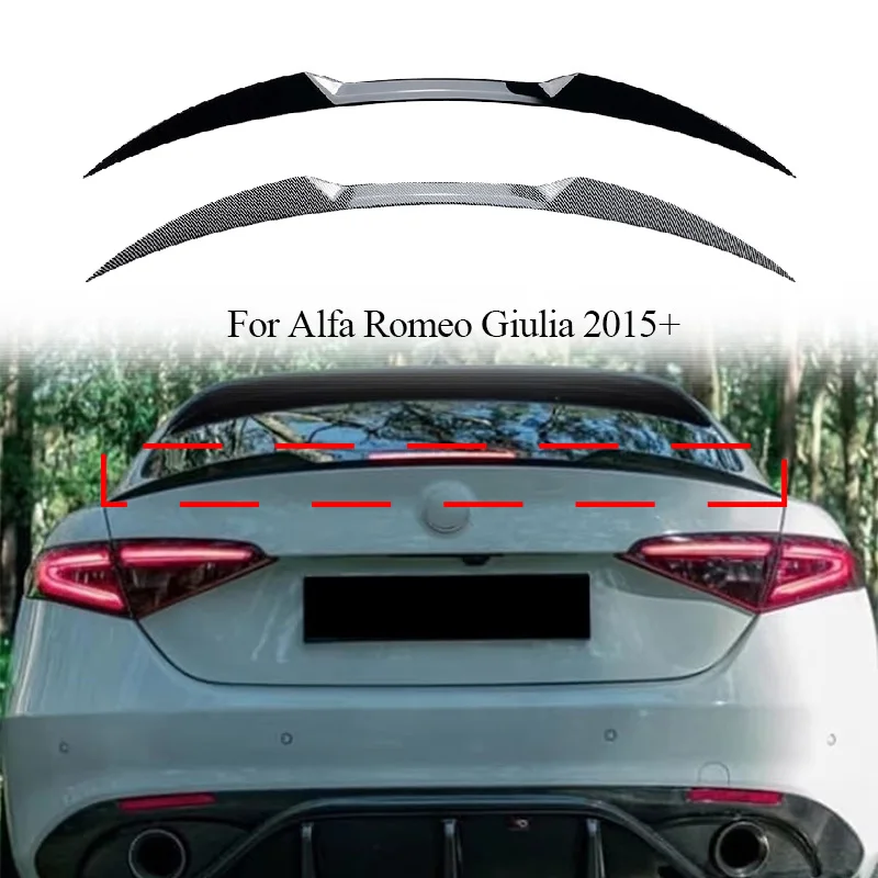 Alerón trasero de coche para Alfa Romeo Giulia Sedan 2015-2023 alas de techo de maletero alerón trasero de maletero accesorios de Kits de carrocería de pieza de automóvil