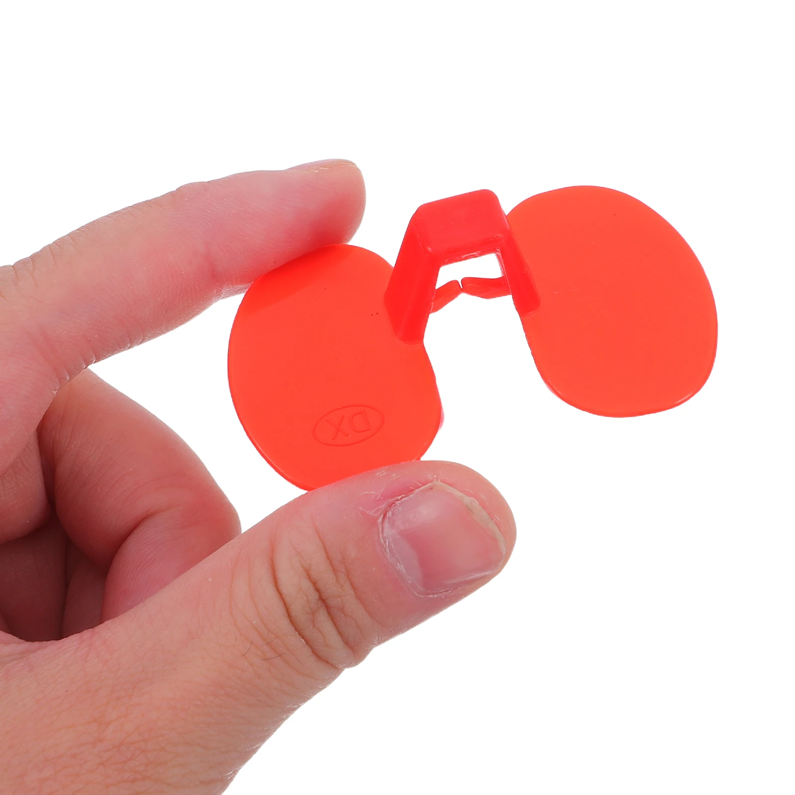 

100pcs Chicken Red Eyeglasses: Anti-Fighting Peepers For Poultry Hen Spectacles Non-Pecking Eye Protectors Lightweight Durable