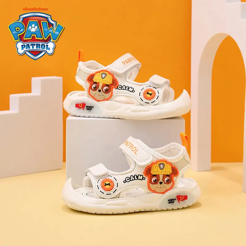 Paw Patrol Chase Summer Kids Sandals ragazzi ragazze scarpe per bambini pantofole morbide antiscivolo Cartoon Hole scarpe da bambino Sandy Beach