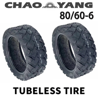 80/60-6 Tyre Wear-Resistant Off-Road Tubeless Tire for Curuss R10 FLJ C11/T11 Electric Scooter Pneumatic Wheels