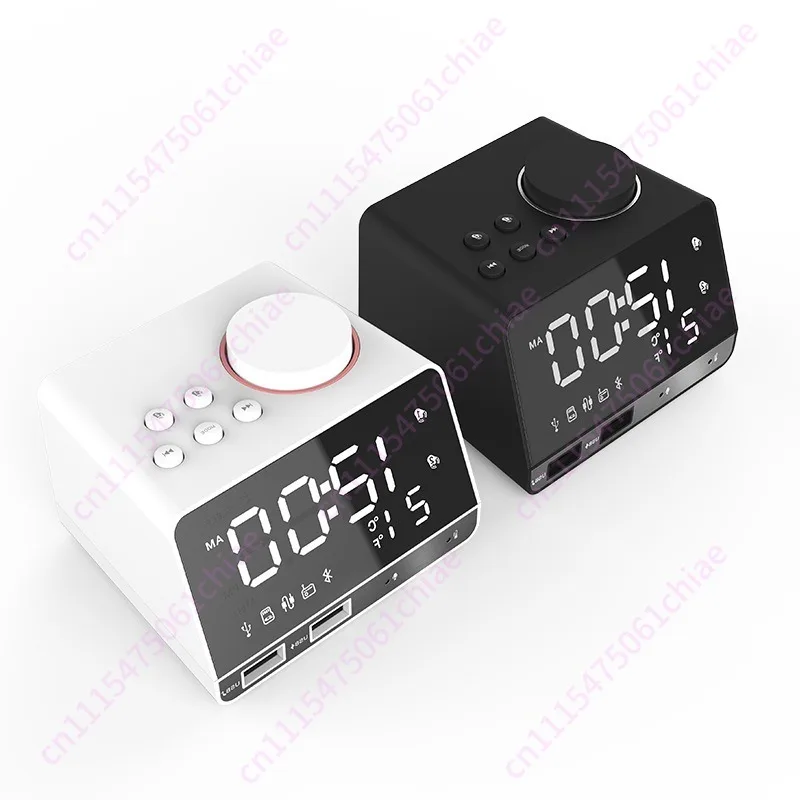 Wireless Bluetooth Speaker LED Clock USB Mobile Phone Charging Bluetooth Speaker Alarm Clock