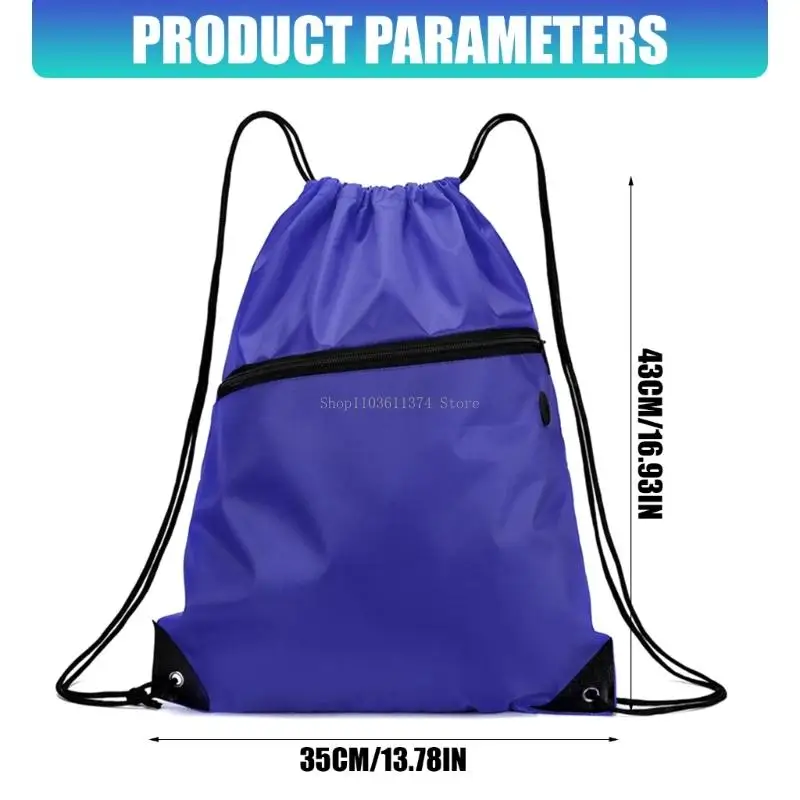  Sports Backpack Set with Front Zipper Pocket for Swim and Gym Gear