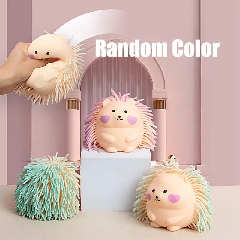 Cartoon Hedgehog Squeeze Toys Kawaii Cute Stress Relief Sensory Toys Slow Rising Stress Ball Anti Stress Fidget Toy Prezenty dla dzieci