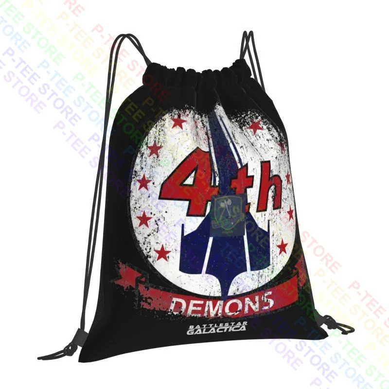 Battlestar Galactica Demons Badge Drawstring Bags Gym Bag School New Style Personalised Riding Backpack