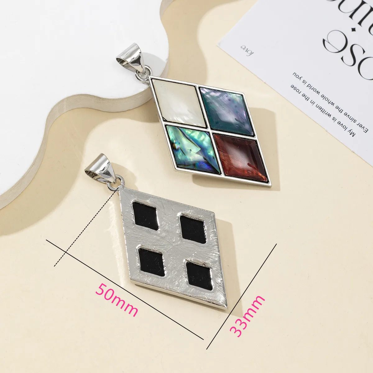 1PC 33X50Mm Natural…