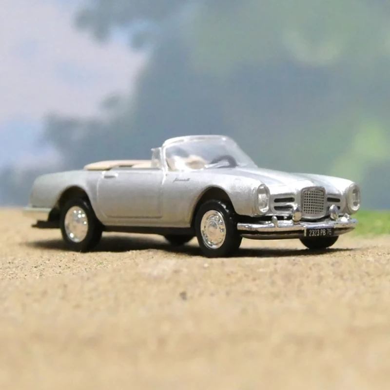 Diecast 1:87 Scale Facel Vega Alloy Open Car Model Finished Product Simulation Toy Collection Gift Static Model Souvenir