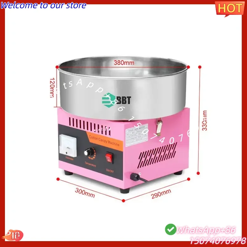 2026 Electric Cotton Candy Machine Stainless Steel Colored Cotton Candy Making Machine