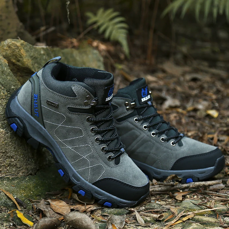 Men’s Warm Plush Snow Hiking Boots – Wear-Resistant 5
