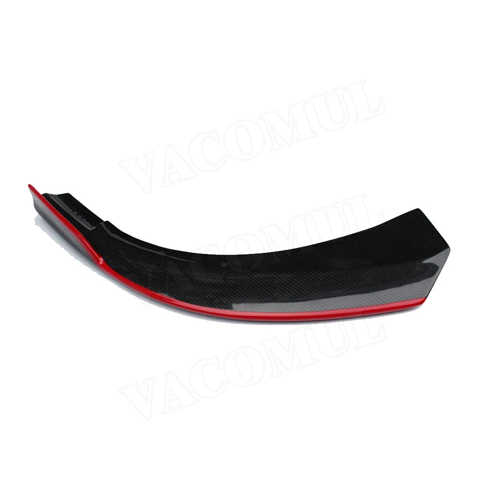 VACOMUL Carbon Fiber Front Bumper Lip Splitters Flaps Spoiler For Benz CLA Class W117 C117 CLA250 CLA260 CLA45 2014-2016 2PCS