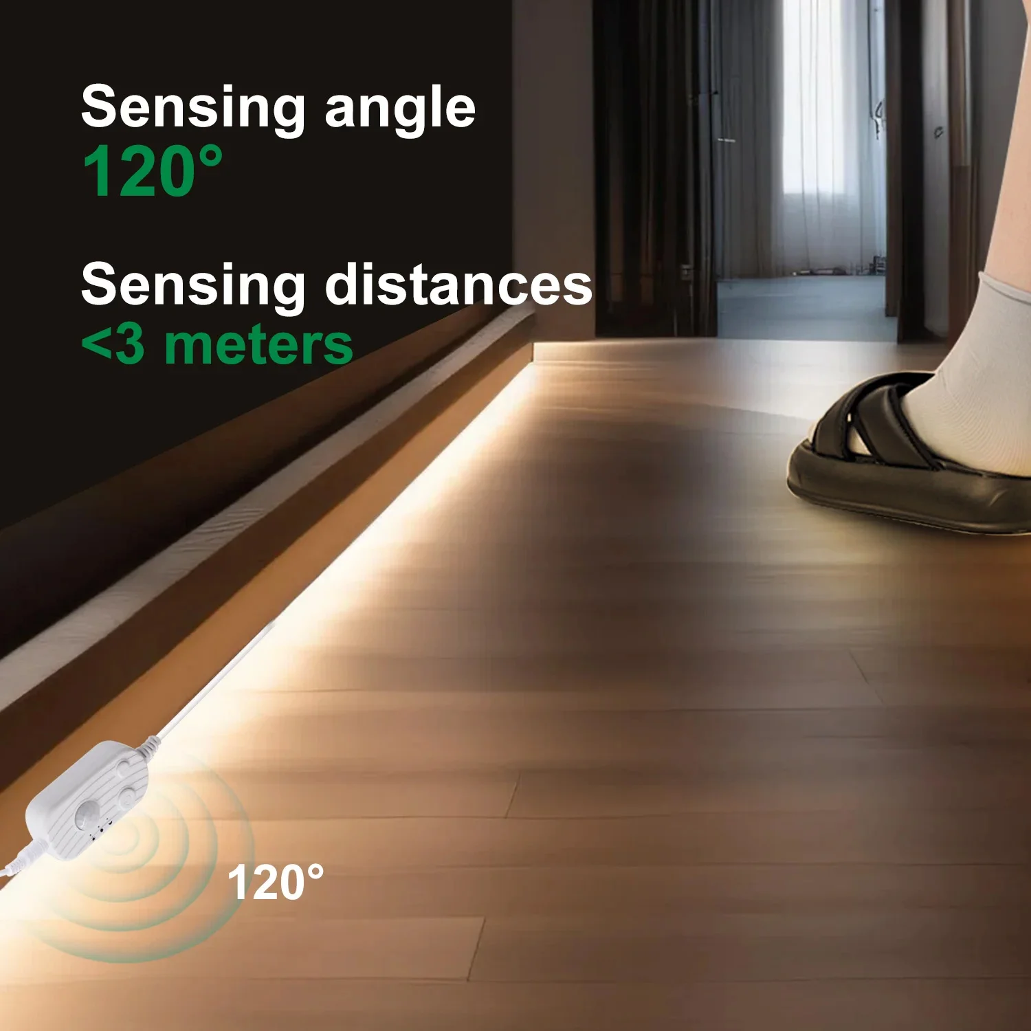 8 مللي متر COB LED قطاع ضوء محس حركة عكس الضوء مرنة LED الشريط USB بالطاقة ل تحت خزانة المطبخ الدرج أضواء الليل #5