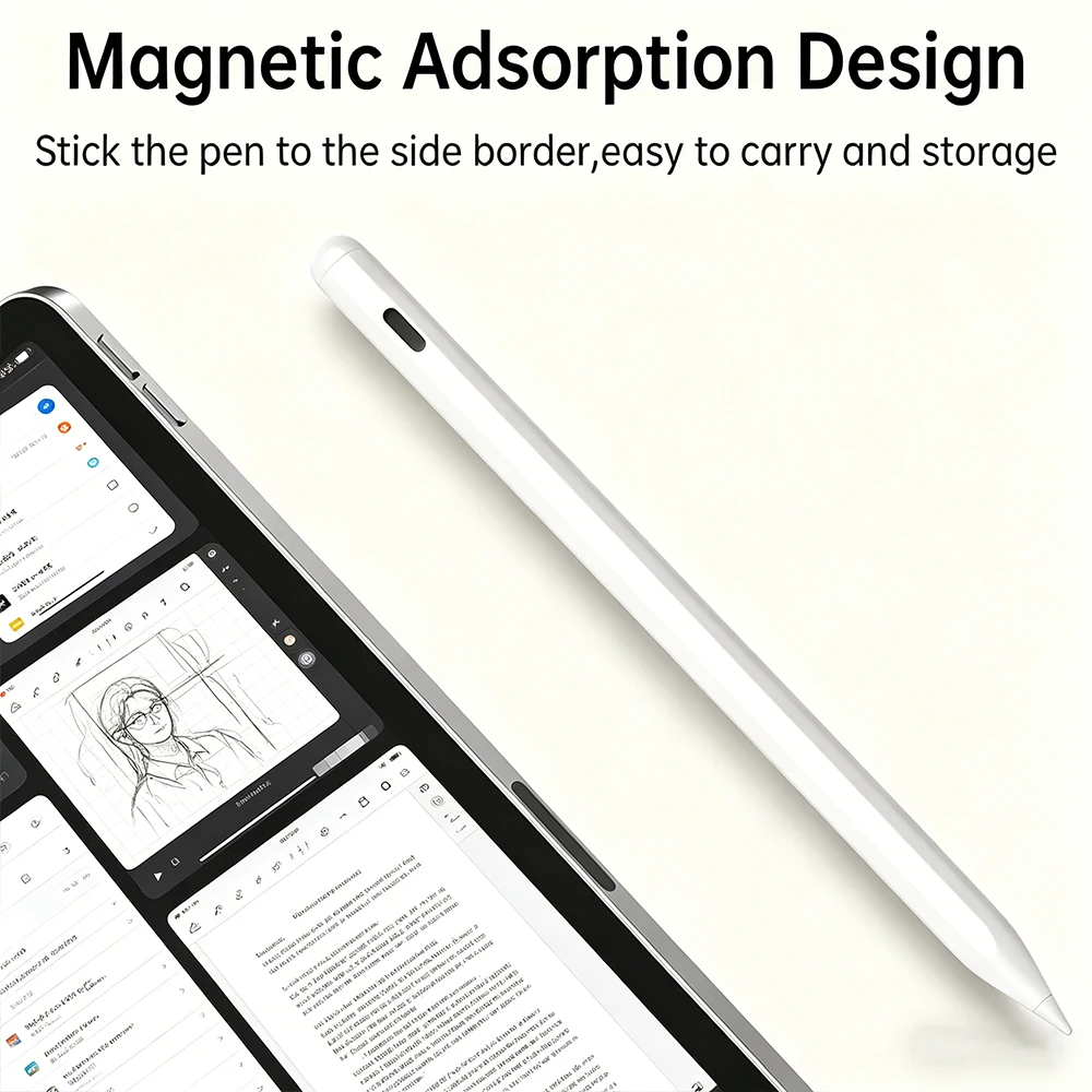 For iPad Pencil 2025 Stylus Pen for Air Pro M3 with Palm Rejection and Tilt Sensitivity for iPad Pro 11 7/8/9/10/11th Mini 5 6 7