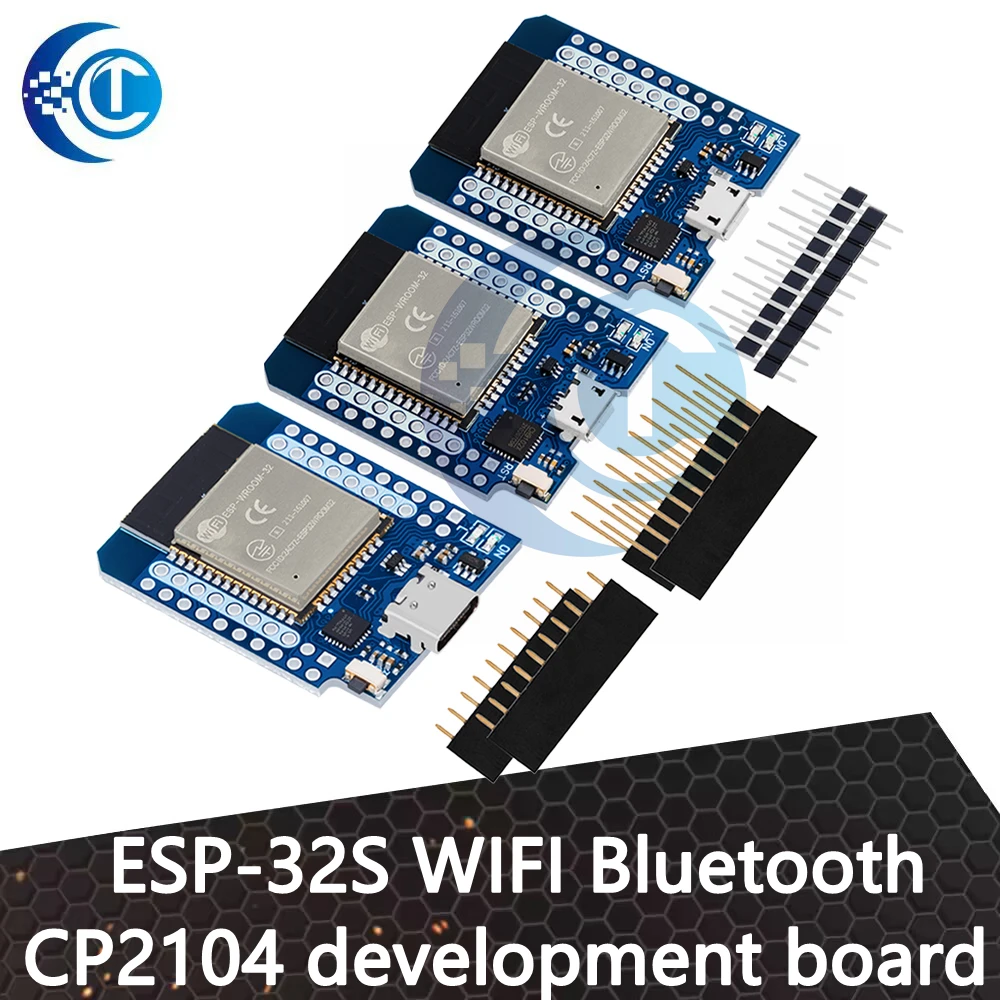 For Wemos Mini D1 ESP8266 ESP32  CH9102X  ESP-32S WIFI Bluetooth CP2104 Development Board Module For Arduino With Pins