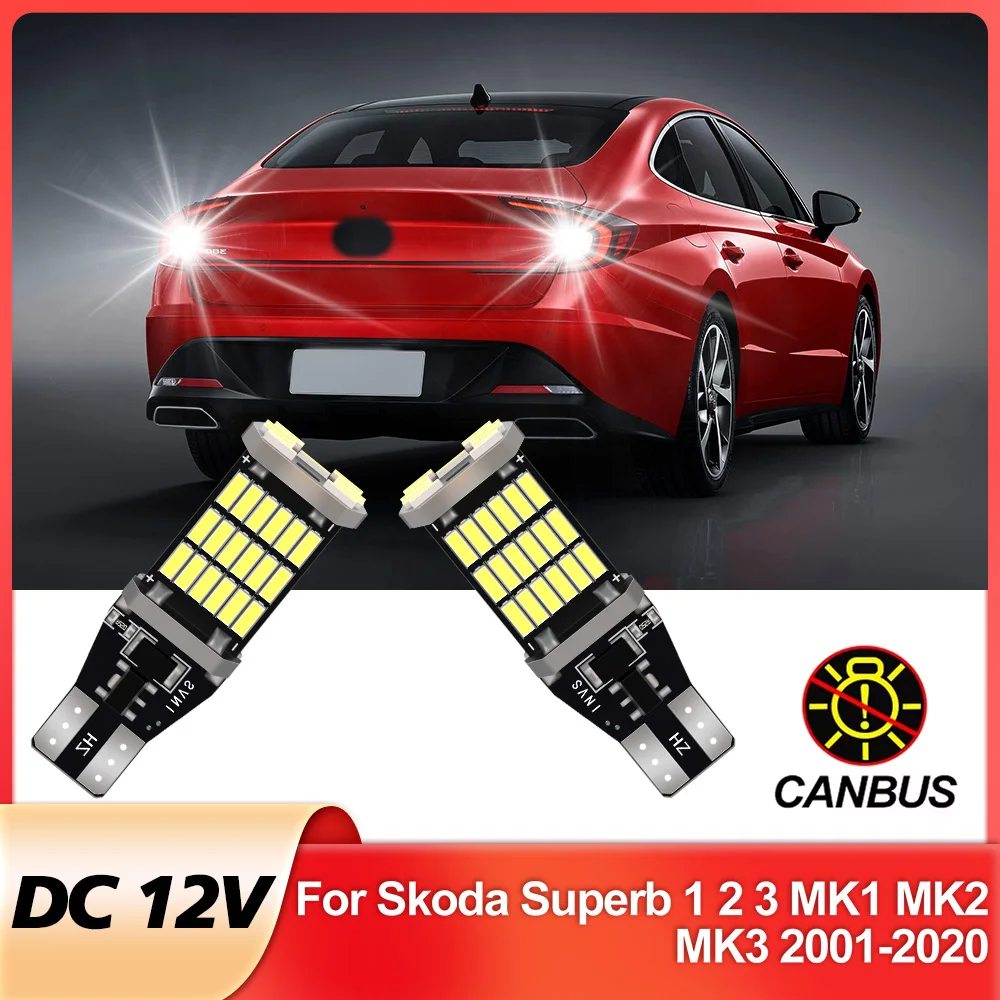 

2x LED Reverse Light For Skoda Superb 1 2 3 MK1 MK2 MK3 Accessories 2001-2020 2011 2012 2013 2014 2015 2016 Backup Back Up Lamp