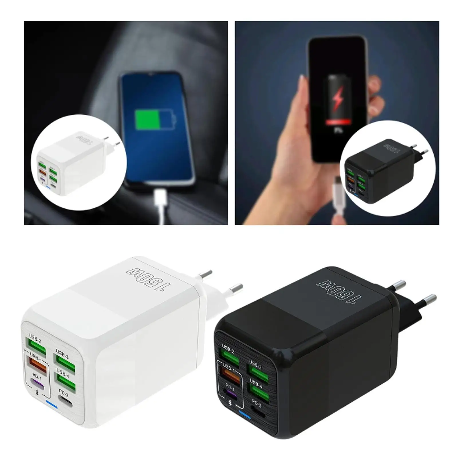 

USB C Charging Block Portable Charging Plug 150W for Multiple Devices Travel