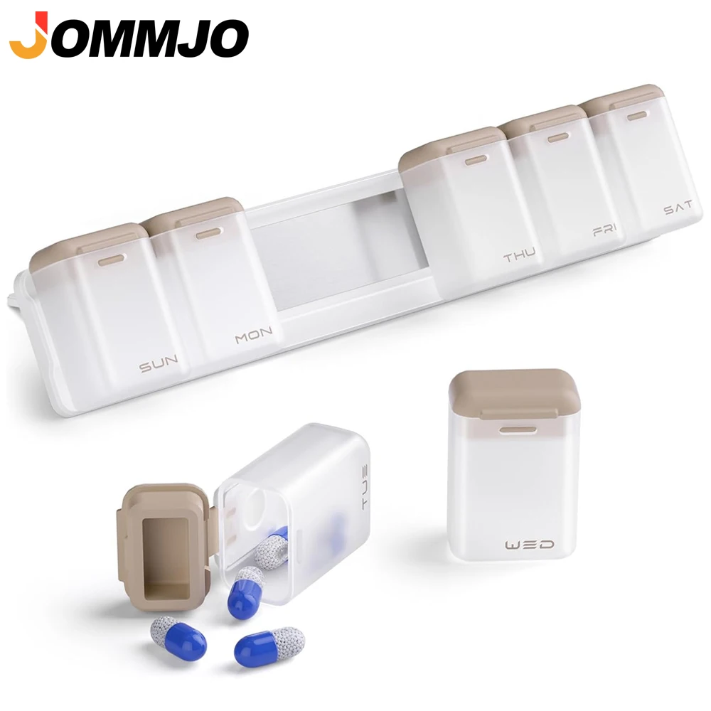

1PCS Weekly Pill Organizer, Extra Large Pill Box, Removable Daily Pill Case