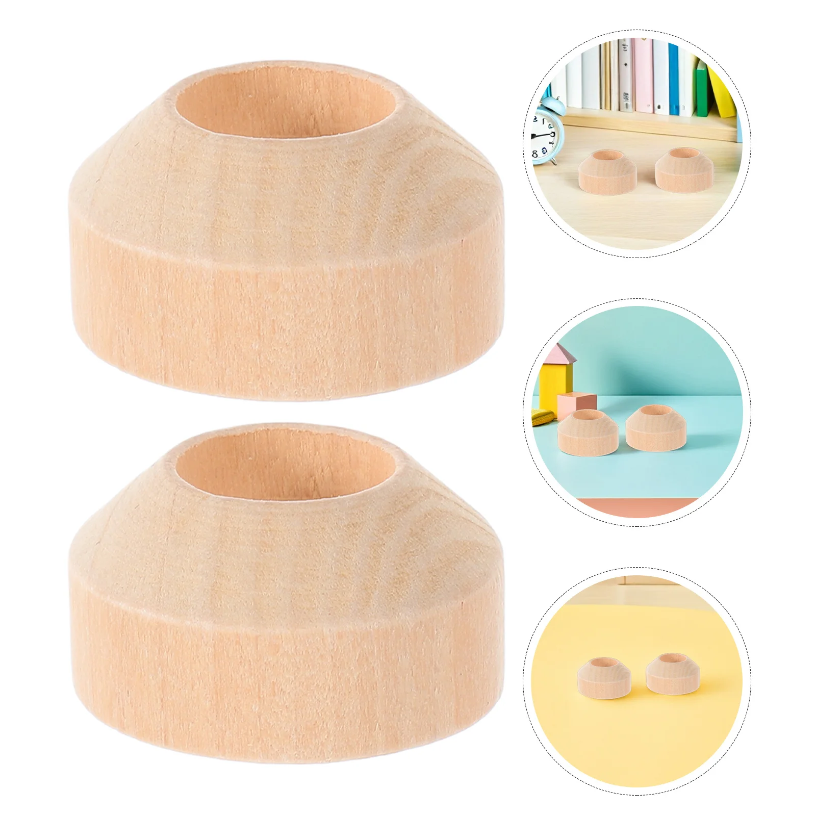 

100 шт., деревянная подставка для колышков, незавершенная деревянная подставка для рукоделия, подставка для крепления колышков «сделай сам», устойчивый держатель для фигурок, маленькие люди