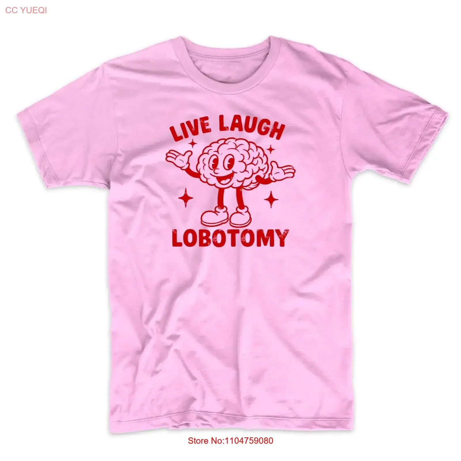 Live Love Laugh Lobotomy Funny Retro Cartoon Vintage Meme T Shirt vintage Washed Comfortable Versatile designer clothes Casual