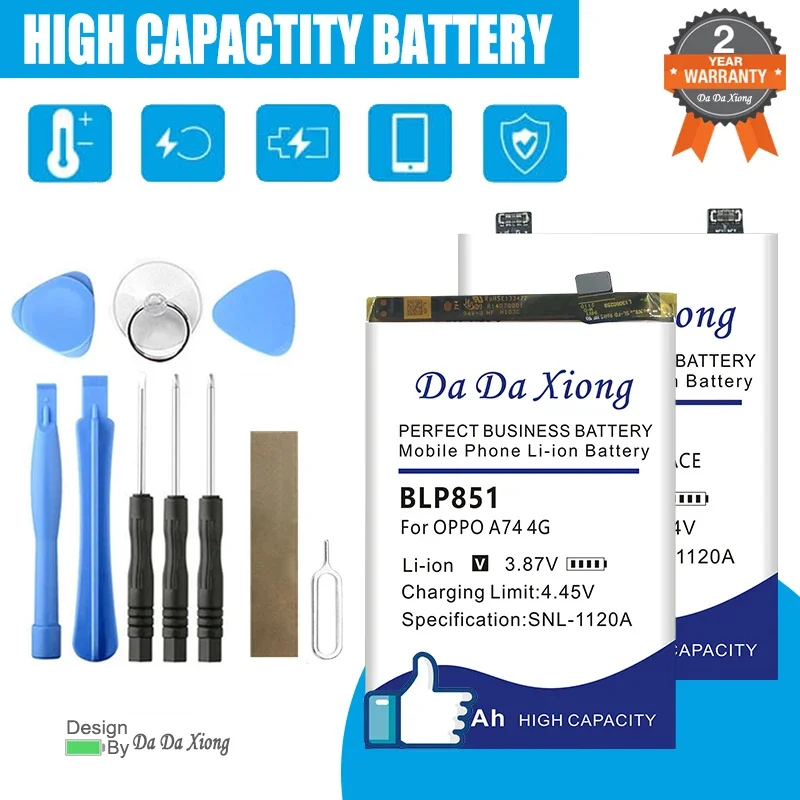 New Battery For OPPO Realme 7 8i C17 V3 GT NEO Find F11 K7X X2 A74 A76 Reno 6 7Z Pro Plus OnePlus ACE / 1+ACE Nord N20 5G