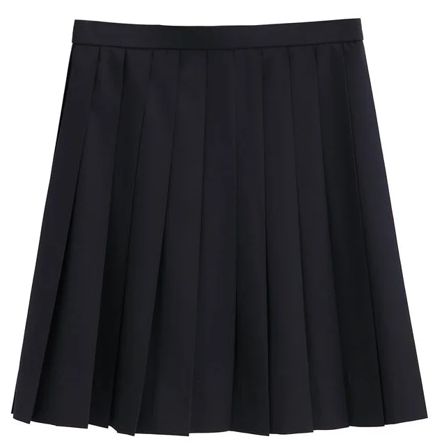 Navy blue skirt [about 42cm] ykk buckle