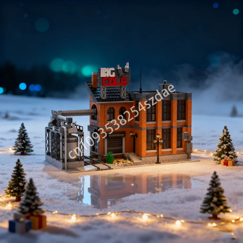 

2998 шт. MOC Big Cola, заводская модульная модель, строительные блоки, рождественский подарок, конструкция, идея «сделай сам», образовательная игрушка, кирпич, день рождения