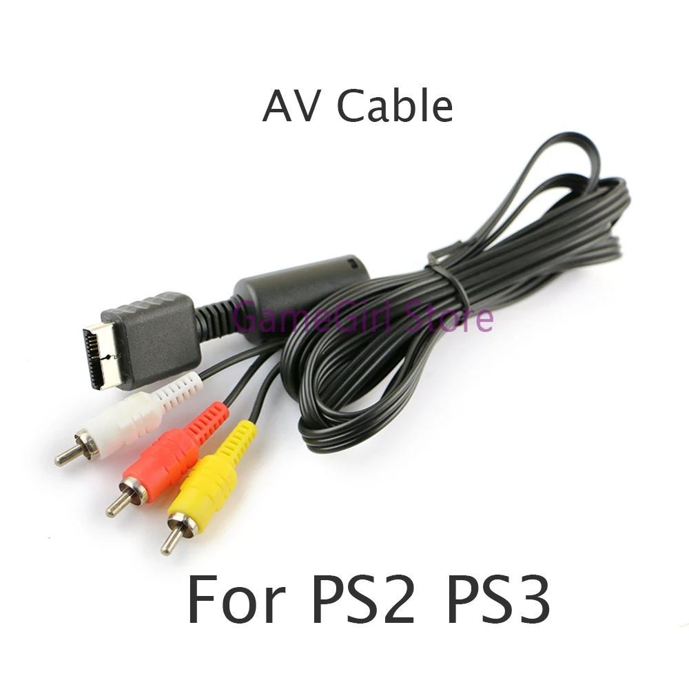 

20pcs 1.8m Audio Video AV Cable Converter Cord for PlayStation PS2 PS3 Game Console Accessories