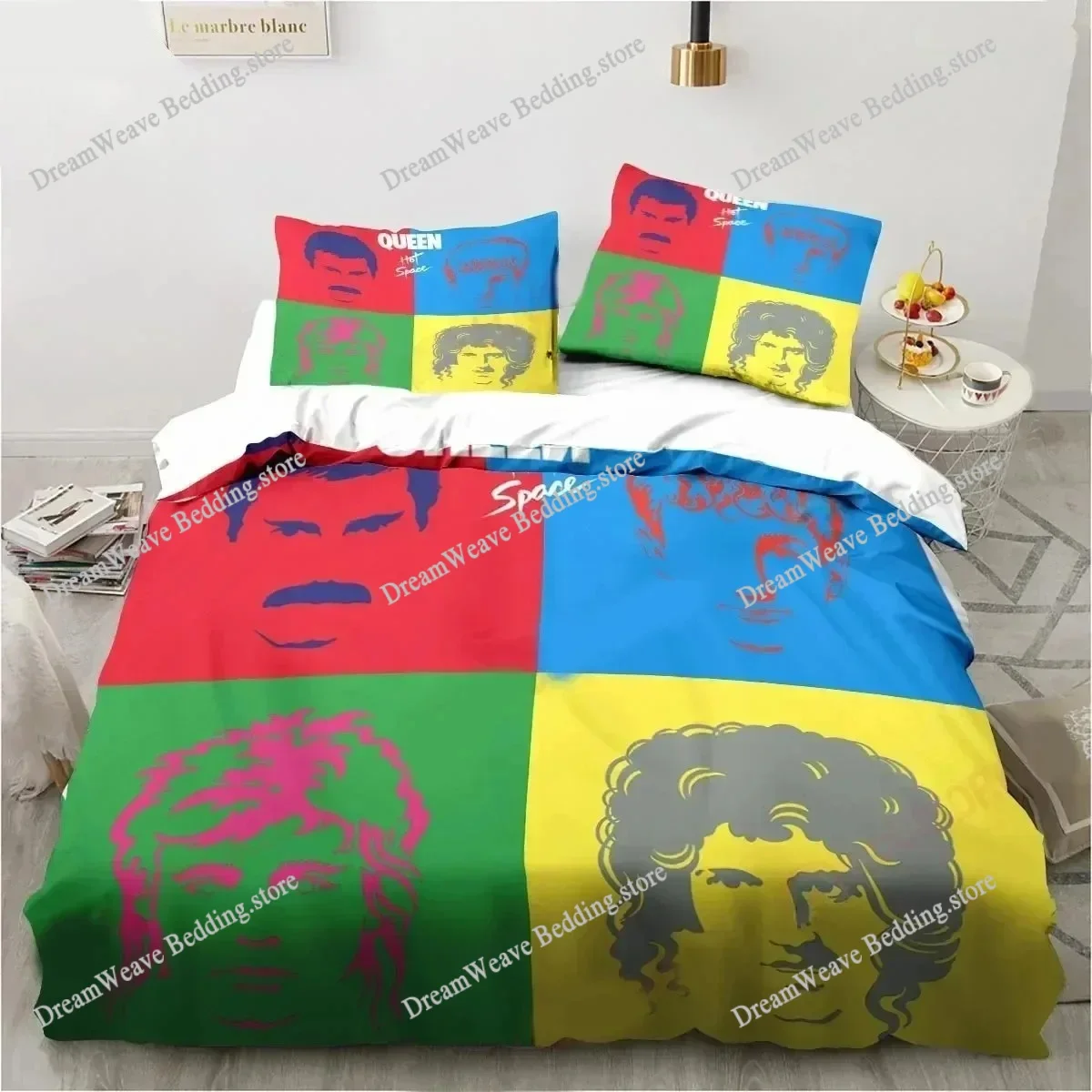 

3D Printing Queen Band Bedding Set Duvet Cover Bed Set Quilt Cover Pillowcase Comforter King Queen Size Boys Adult Bedding Set