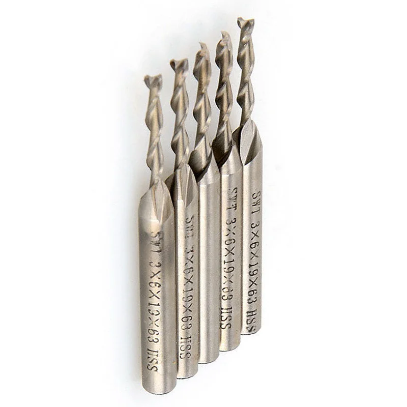 Useful Accessory Practical Milling cutter Engraving 5pcs Aluminium Blade Cutter End mill. for flute Equipment Useful
