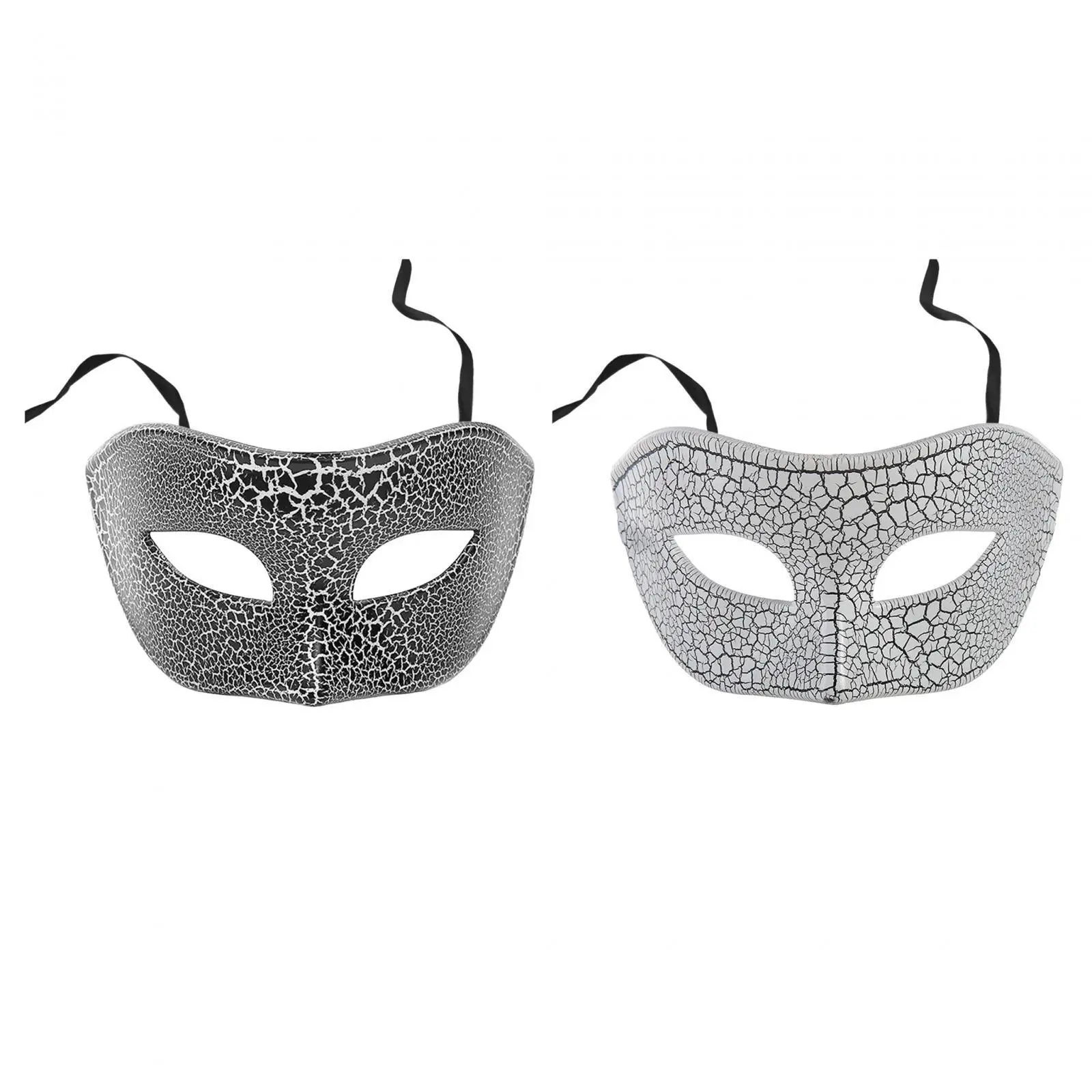 

Masquerade Mask Costume Prop Halloween Fancy Dress Night Club Prom Cracked Show Party Decorative Half Face Mask Cosplay