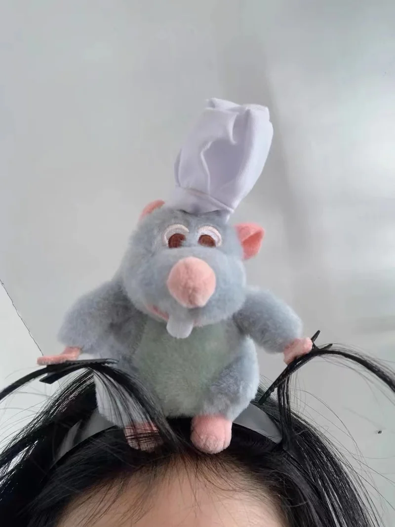 Disney Ratatouille Hairband Cartoon peluche bambola fascia a tesa larga tornante foto copricapo creatività decorazione ragazza regali