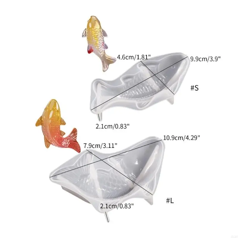 MXMF 3D شمعة راتنج القالب ديكور المنزل حيوان فندان الخبز قالب السمك العفن DIY