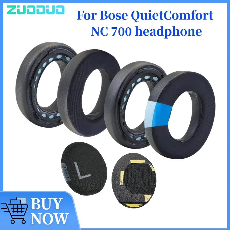 

ZUODUO Leather Sleeve Cooling Gel Replacement Earpad for Bose QuietComfort NC 700 Headphone