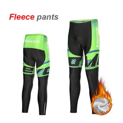 Warm Fleece Cycling Trousers for Men, Outdoor Sports Pants, MTB Pants, Road Bike, Mountain Bicycle Equipment, Winter