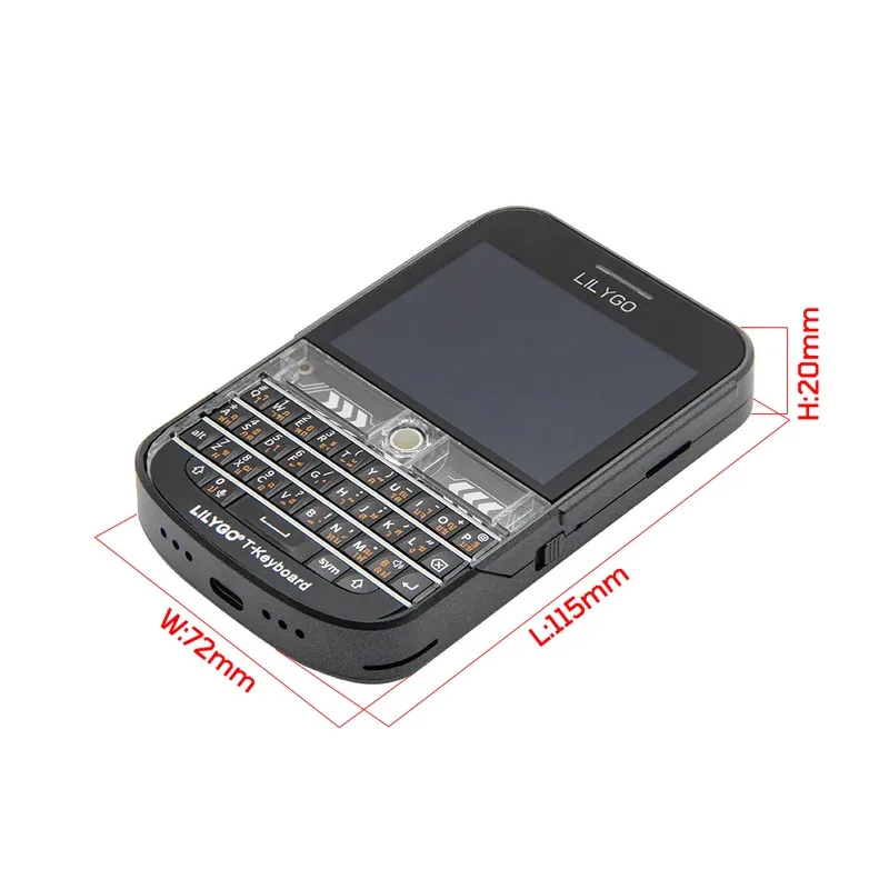 Kit LoRa LILYGO T-Deck Plus ESP32-S3 |   WiFi/BT 5.0 |   915MHz 10km |   Keyboard & GPS QWERTY |   Proyek IoT/Drone