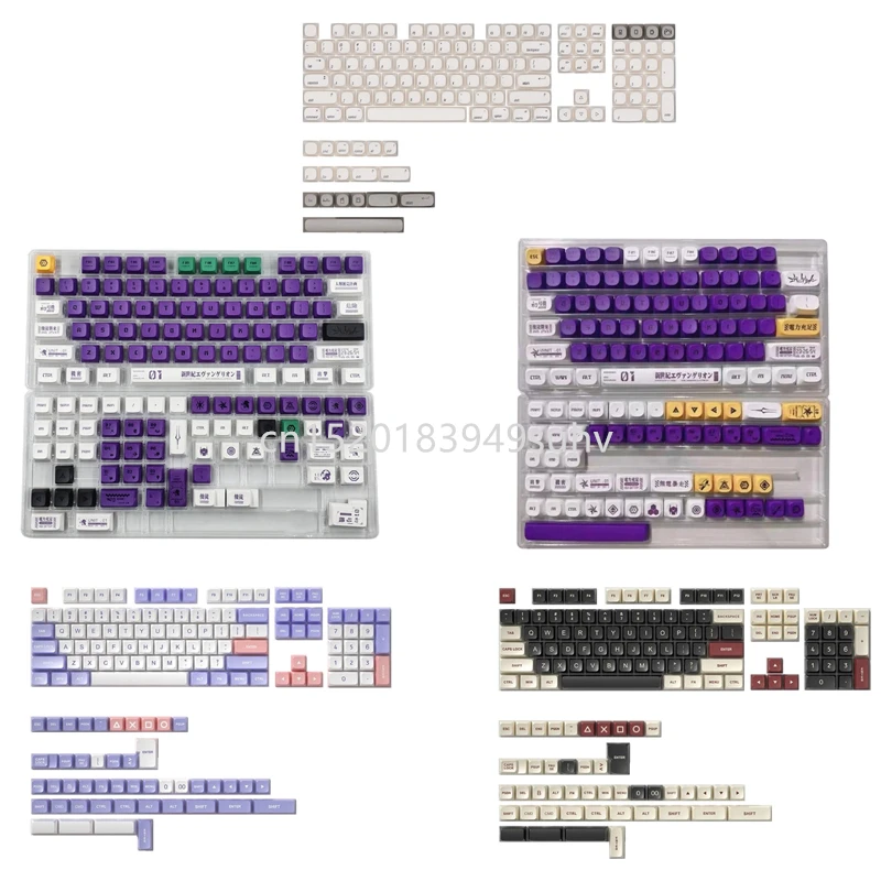 134 Toetsen Xda Profiel Keycaps 5 Zijden Sublimaties Pbt Keycap Set Voor Mechanische Toetsenborden Schakelaars Eva 01