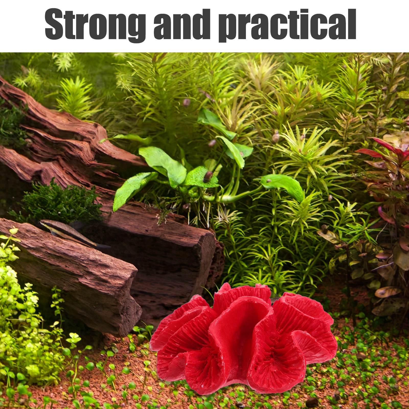 

1pc Artificial For Fish Tank, Realistic Aquarium Coral Branch Ornament, Resin Underwater Coral Decor, Fish Tank Landscape Prop