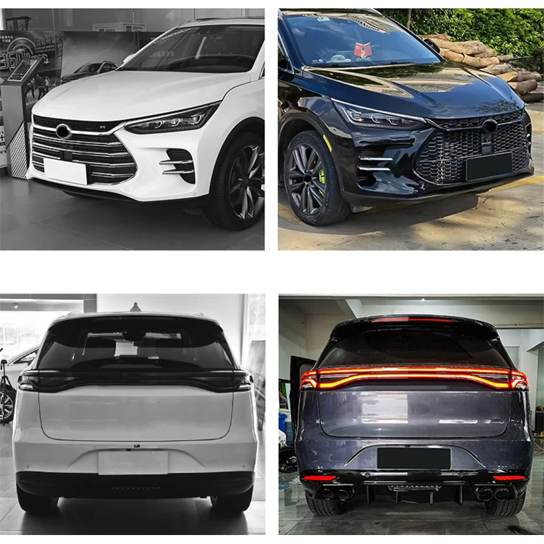 ملحقات StlfCar شبكة أمامية سوداء شبكة سباق مركزية شبكة شواء على شكل قرص العسل لـ BYD Tang DM 2018-2020 #6