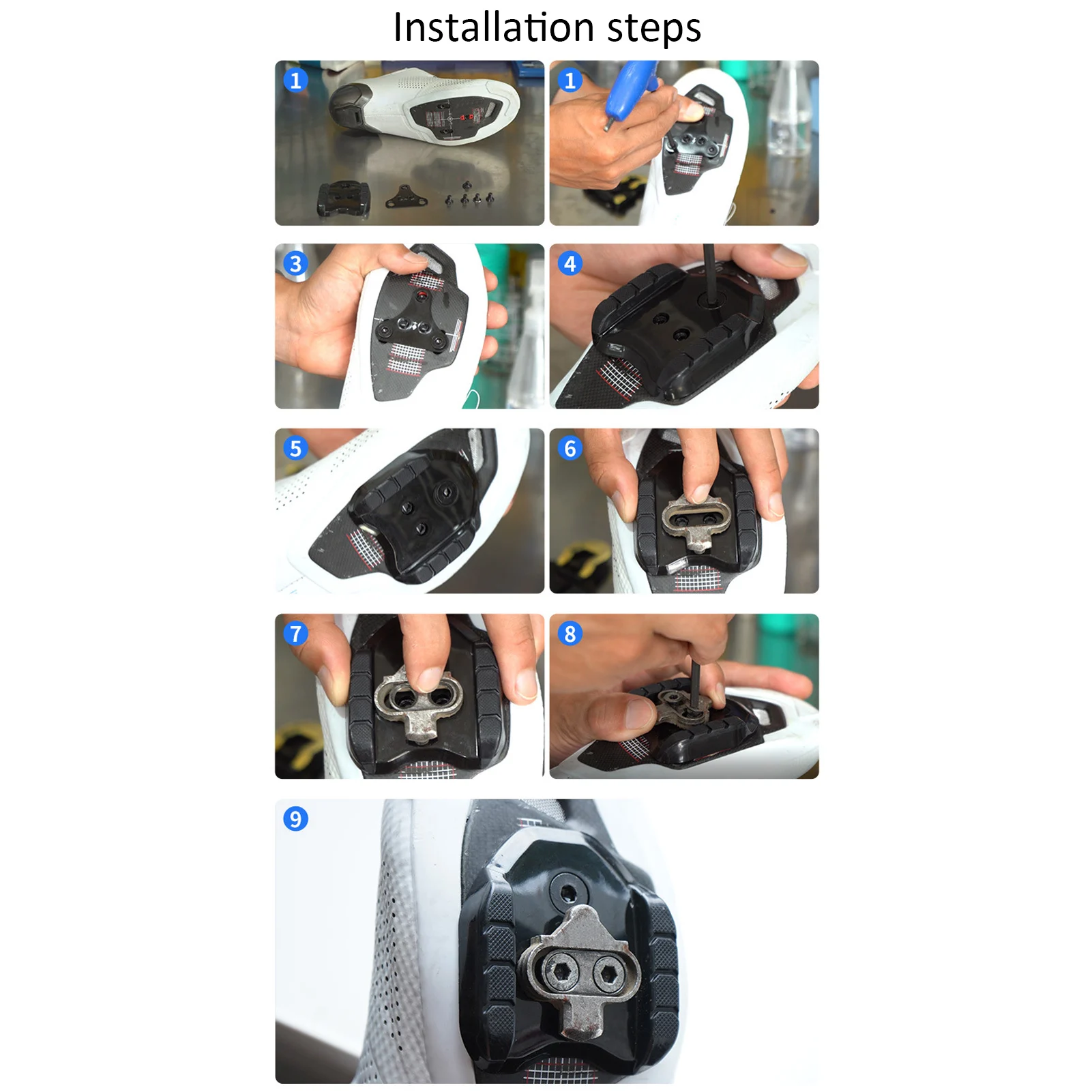 Conversor de pedal de bicicleta, adaptadores de pedal, conversor de pedal de bicicleta leve para estrada, mountain bike, passo de bloqueio