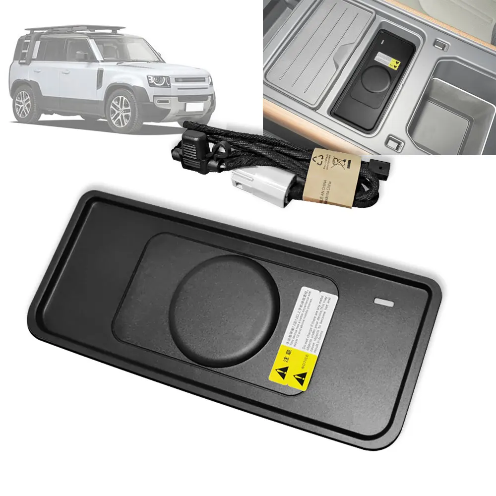 

Armrest Storage Wireless Mobile Phone Charger QI 18W Magsafe Fast Charging Panel For Land Rover Defender 90 110 130 2020-2024