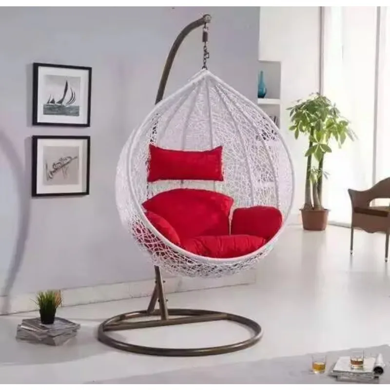 Factory Cheap Outdoor PE Rattan Nest Egg Hanging Swing Chairs