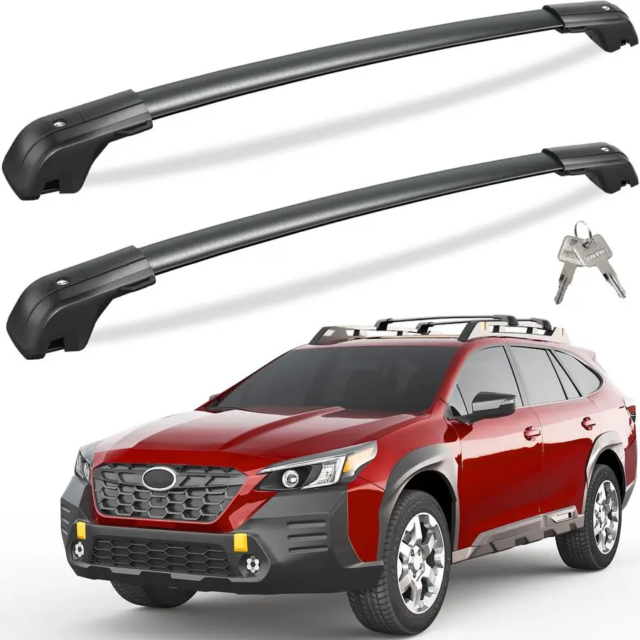 330lbs Lockble Roof Rack Cross Bars Compatible with Subaru Outback Wilderness 2022 2023 2024 2025 Only Fit Wilderness, All Alumi