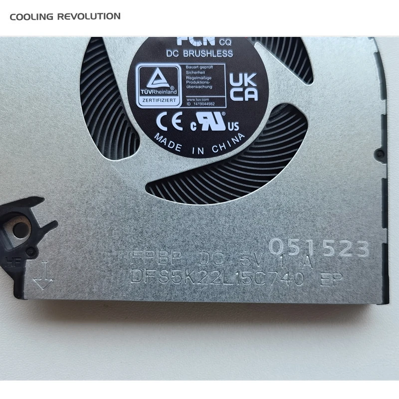 مروحة تبريد أصلية للكمبيوتر المحمول وحدة المعالجة المركزية وحدة المعالجة المركزية ، مناسبة لـ ACER Aspire 76G N22Q3 5V FPBC 0.8A FPBP 1A DFS5L22H15B85M DFS5K22L15C740 ، جديدة #6