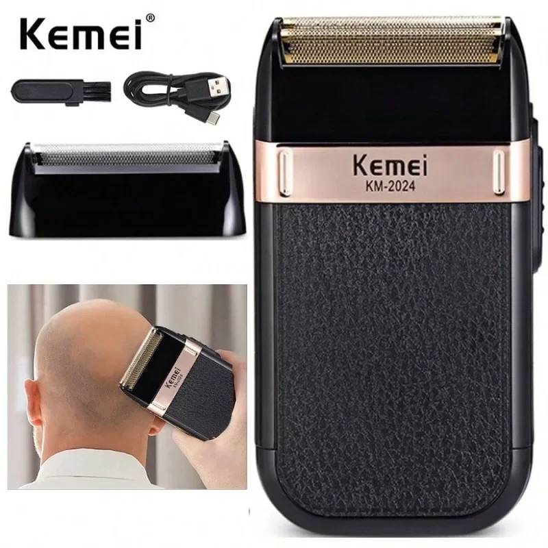 Km-2024 Black Usb Interface Hair Clipper shaver for men  kemei  electric shavers