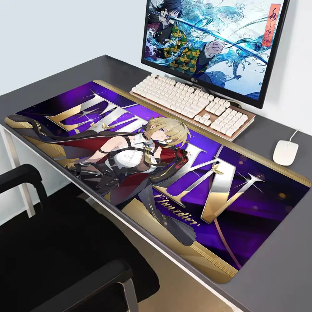 

Hot Selling Zenless Zone Zero Mouse Pad ZZZ Ellen Zhu Yuan Miyabi Jane Large Game Rubber Locking Edge Keyboard Mat