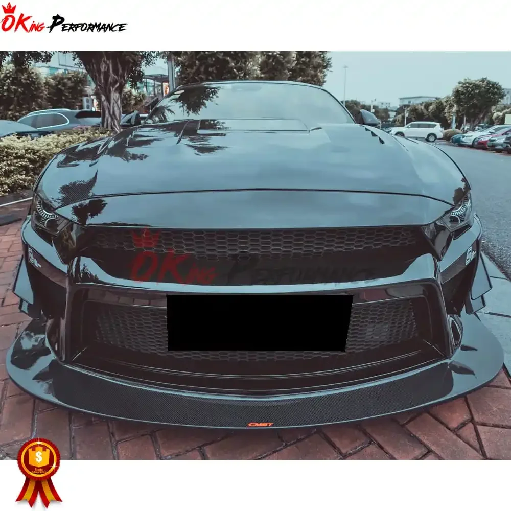 Partial Carbon Fiber Wide Body Kit For Ford Mustang 2018-2023