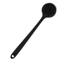 Bath Back Scrubber Back Scrubber For Shower Soft And Stiff Bristles Brush -Sided Long Handle Anti-Slip Skin Massage Bristles
