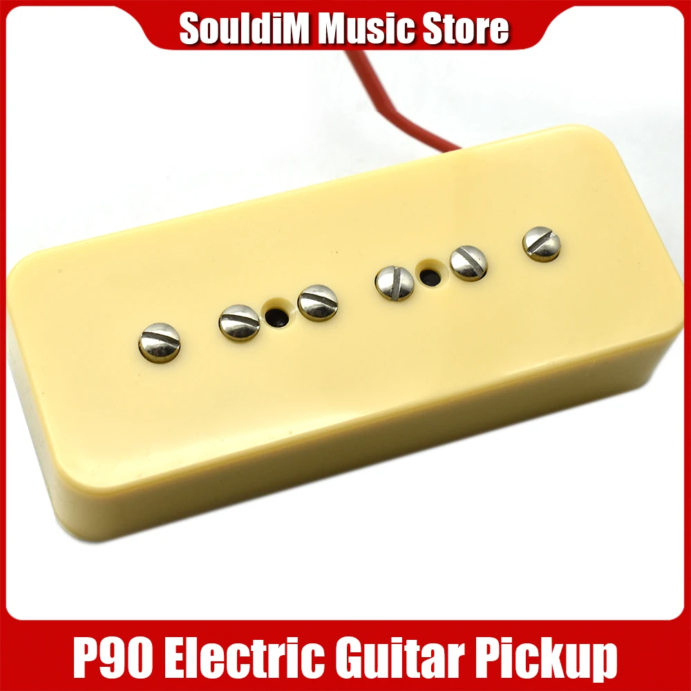 Single Coil Soap Bar Pickups for P-90 P90 Guitar Ivory