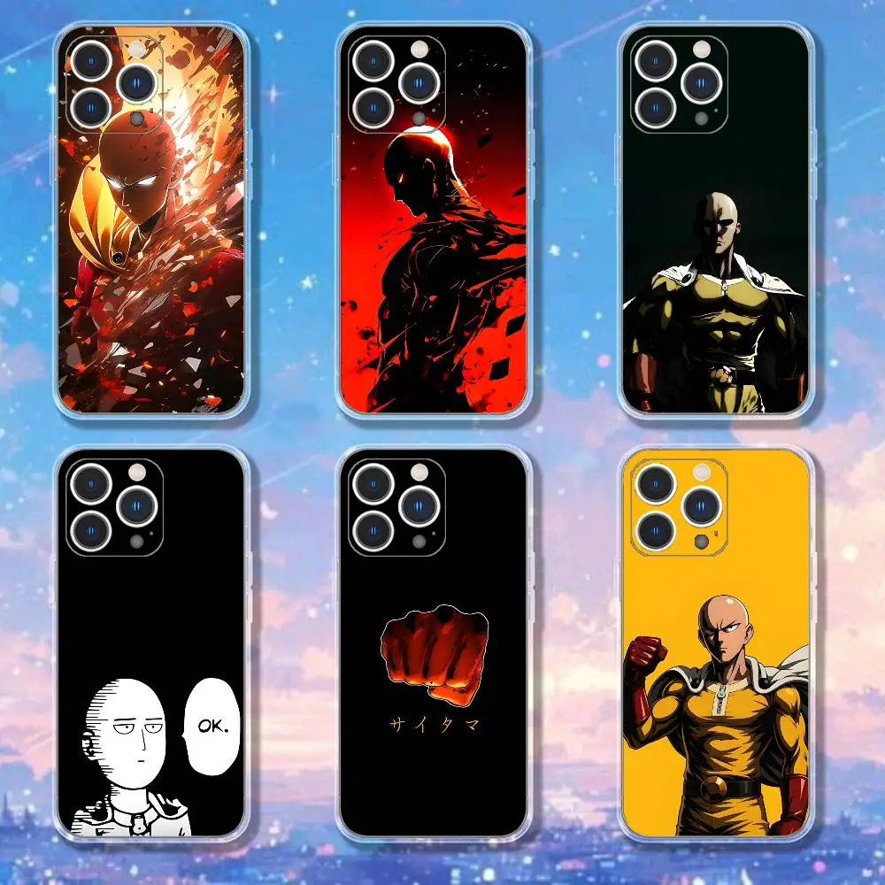 

O-One P-Punch Anime Phone Case For iPhone 17,16,15,14,13,12,11 Pro,Max,Plus,X,XS,XR,SE4,E Mini Transparent Soft Cover
